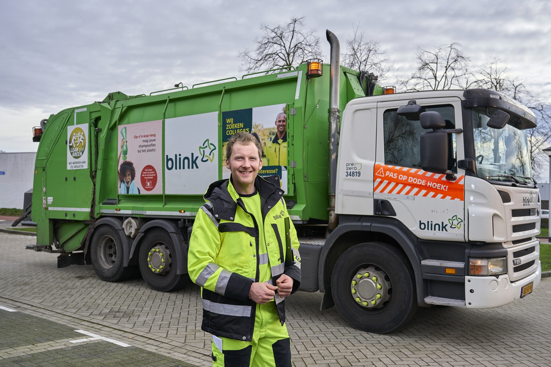 Vrachtwagenchauffeur afvalsector